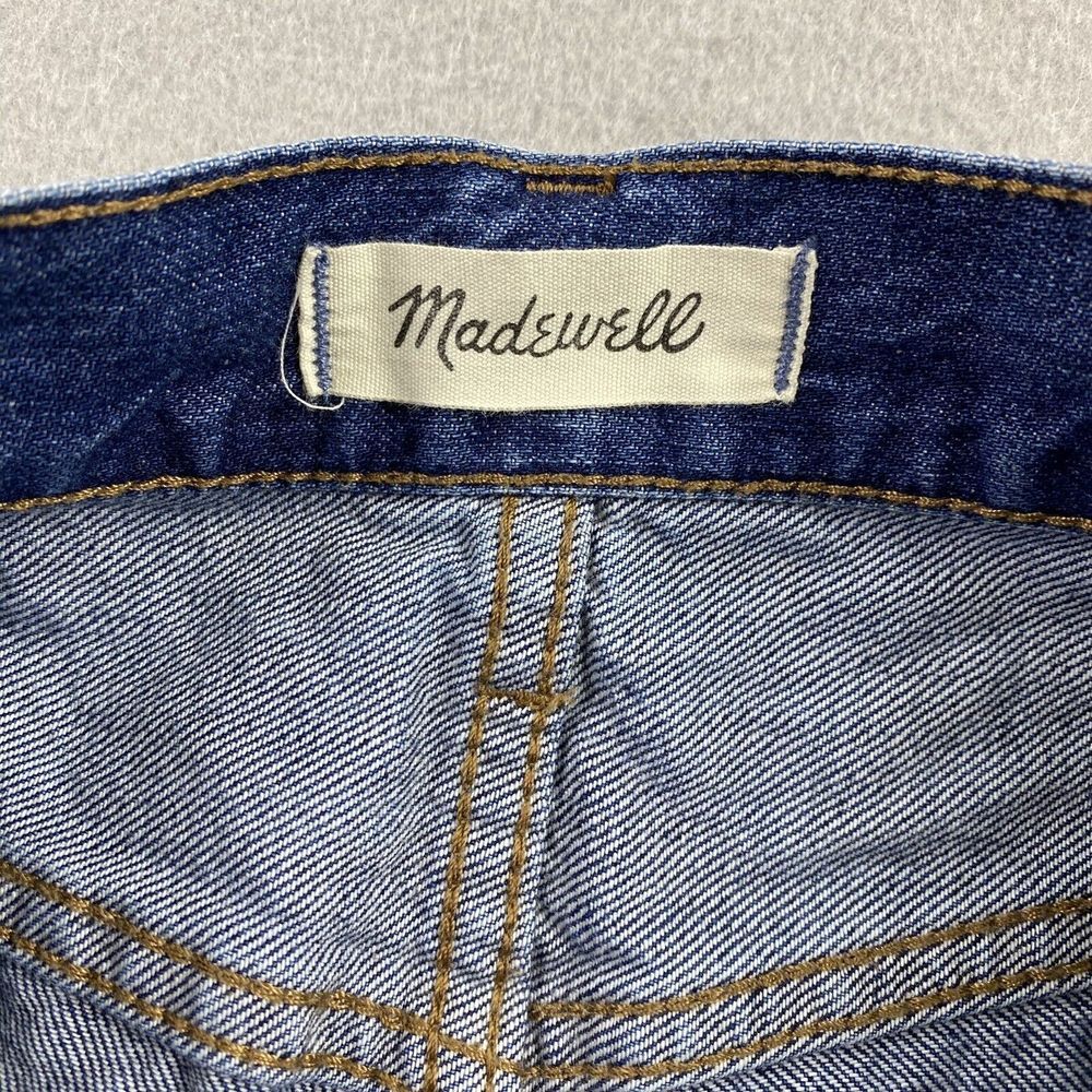 Madewell Blue Denim Ankle Jeans with Black Side Stripes - Picture 5 of 13